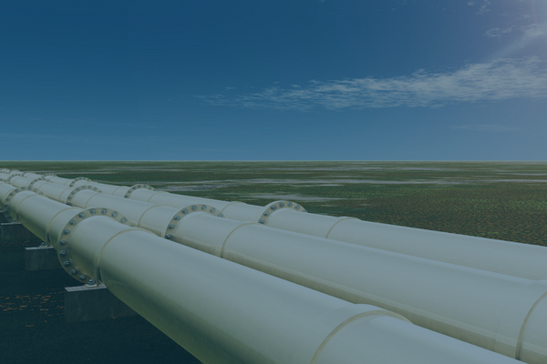 Bild einer Gasleitung als Symbol für die Gasversorgung, Teil der Success Story von MEGLA.