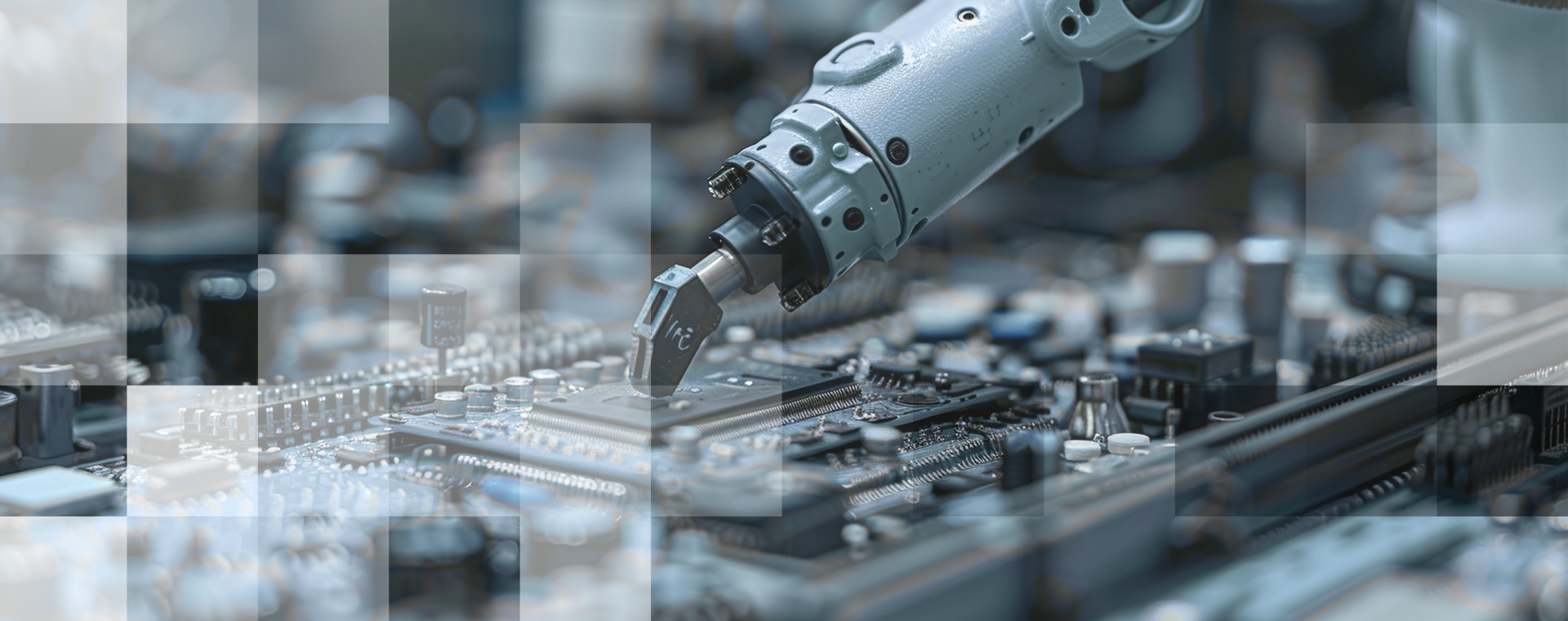 Semiconductor production facility in operation.